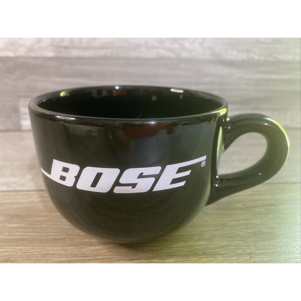 Bose Coffee Mug Black Ceramic‎ Promotional Logo Tea Cup Audio Tech Collectible